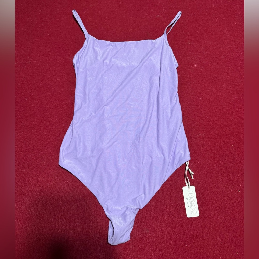 Aerie Purple Bodysuit One Piece with Spaghetti Straps